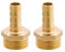 SEIWEI G 3/4 Male Thread x 12mm Barbed Hose Pipe Connector, Brass Barb Hose Tail Joint Coupler Adapter, Garden Pipes Fitting Accessories (2 Pieces)