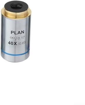 babominimer Mikroskop-Objektiv, Infinity Achromatisches Linsen-Set für professionelle Mikroskope, Antireflexbeschichtung, Standard 20,2 mm RMS-Gewinde (40x)