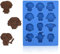 LUHOCIY Molde de Silicona Harry, Harry Molde Silicona Horno, Moldes Silicona Reposteria Tema Magico, Molde Silicona Navidad, para Chocolate, Caramelos, Cubitos Decoración navideña (Azul)
