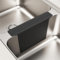 Sottosella in silicone per lavello, divisorio per lavello da cucina, resistente al calore, 44,7 x 32,5 x 0,15 cm, per lavello da cucina (nero)