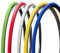 Farbige Reifenabdeckung 700 x 23C (23-622) + Ventil Presta Reifen SLICK FIXED für Rennrad Road (rot, 48 mm)