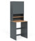 Vicco Armoire Machine à Laver Viktor, Anthracite/chêne doré, 68x88.2cm 2 pièces avec étagère
