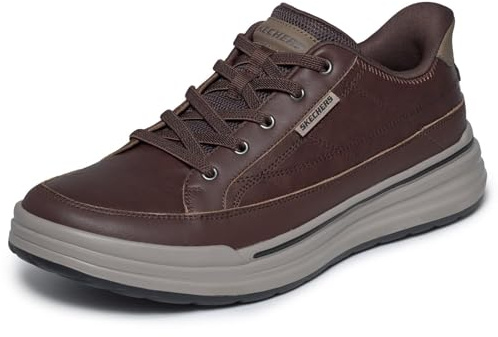 Skechers Men's Sterling Hansel Trainer, Brown, 11 UK