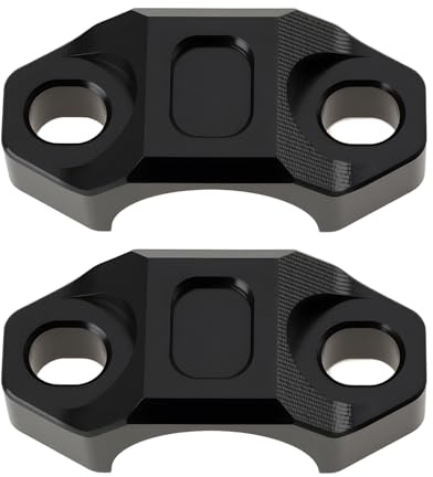 Be In Your Mind 2x Black 7/8 22mm Clutch Brake Master Cylinder Clamp Aluminum for 22mm Motorcycle Handlebar