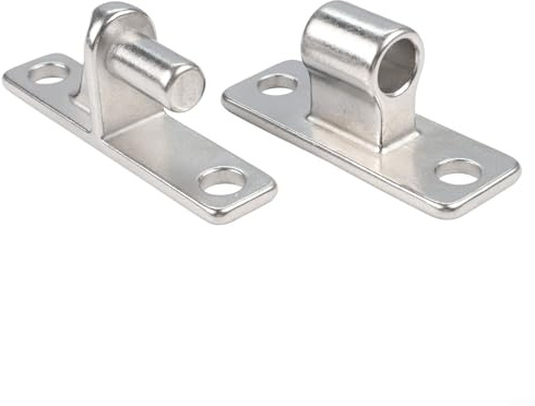 Besttoolifes Türscharniere aus Edelstahl für Tor, Zaun und Wandpaneele – robustes 304 Edelstahlscharnier mit hoher Tragfähigkeit, 11,7 x 2,5 cm, 6 mm dick
