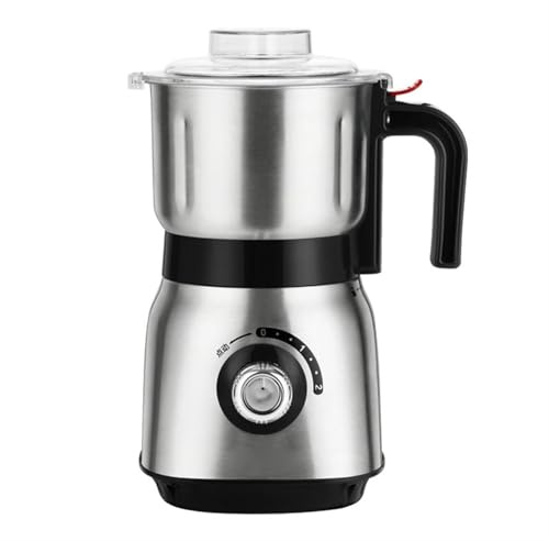 Elektrische Kaffeemühle Küchenmaschine 500W Nass- Und Trockenschleifer Getreidemühle Edelstahlgefäß & Klingen Kräutermühle Für Kaffee Gewürze Chutney 2-Gang-Impuls - Abnehmbare Schale 600ML Kapazität