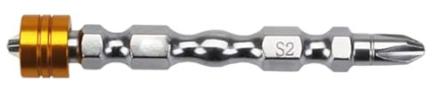Toughly HRC60 Metal End Screwdriver Bit with Rings Nonslip Securing Way for Exact Fixing Application Screwdriver Bit
