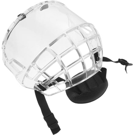 Kichvoe Visiera per Casco da Hockey su Ghiaccio in Policarbonato Trasparente Antiappannamento Adattabile per Adulti e Giovani, Protezione per Partite Competitive