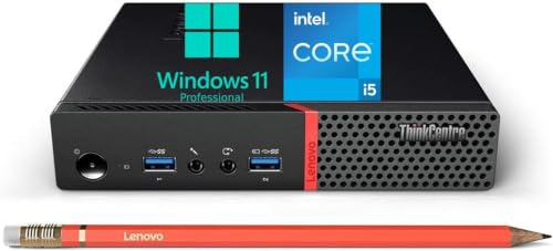 Lenovo ThinkCentre M700 Mini PC de Bureau, Intel Core i5-6400T, 8 Go de RAM, SSD de 256 Go, Clavier QWERTY US, Wi-FI, Bluetooth, Windows 11 Pro (Reconditionné)