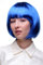 WIG ME UP - PW0114-PC3 Sexy Party Perücke Bob blau Disco Kurz & Frech