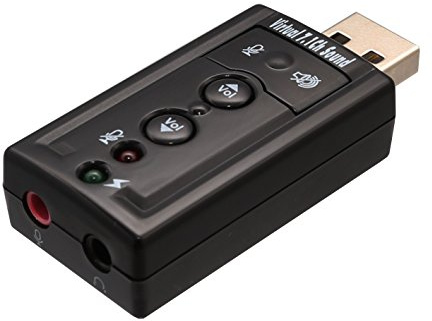 Syba sd-aud20101 Plug und Play USB 2.0 Externe Stereo-Sound Adapter mit optischer SPDIF-Ausgang – Schwarz