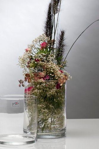 Glasvase Cylinder ø 15, h 20 cm