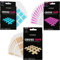 Kintex Cross Tape - selbstklebendes, hautfreundliches, wasserfestes Kinesiologie-Tape - Gittertape für Schmerz- und Trigger-Punkte - 20 Stück - Blau - 44 x 52 mm
