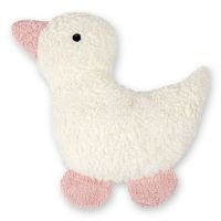 Efie Dinkel-Bio-Wärmekissen Ente rosa – Bio-Baumwolle (kbA), GOTS-zertifiziert, Dinkelkissen für Babys & Kinder, handgefertigt in Deutschland