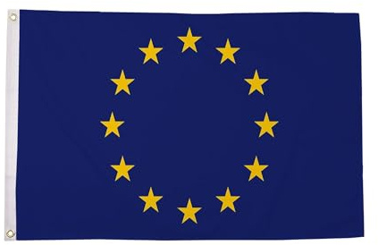 Flagtex Bandera pequeña de la Unión Europea (UE) de 90 cm x 60 cm