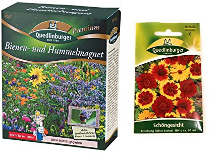 Bienen- und Hummelmagnet & Schöngesicht | Blumensamen von Quedlinburger Saatgut