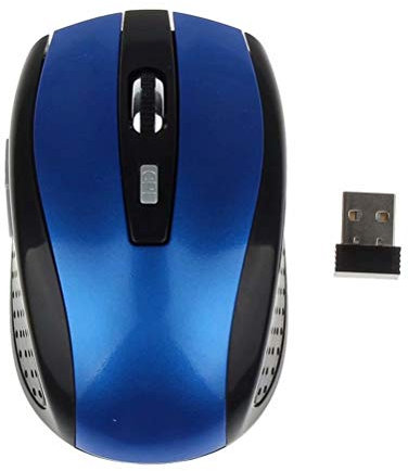CSZH 2.4 G sans Souris Fil Portable Optique 6 Boutons 1200dpi Mouse pour Ordinateur PC Portable Gamer Noir Bleu Vert Rouge Couleur Souris