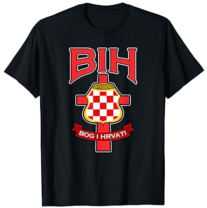 Bog I Hrvati - Kroatien Flagge Geschenkidee für Christen T-Shirt