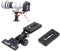 iShoot Teleobjektiv-Halterung + Arca-Swiss Fit Schnellwechselplatte, kompatibel mit großer Kamera mit Batteriegriff und 400 mm f/2.8 300 mm f2.8 Long-Focus Objektiv, Arca Swiss Stativ-Kugelkopf