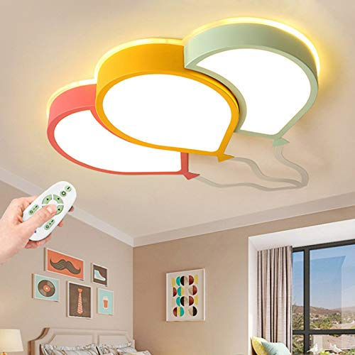 Kinder Deckenlampe Moderne Kreative Ballon Deckenleuchte Kinderzimmer Junge Mädchen Schlafzimmer Deckenlicht LED Dimmbar Mit Fernbedienung Beleuchtung Wohnzimmer Esszimmer Dekorative Kronleuchter,60cm