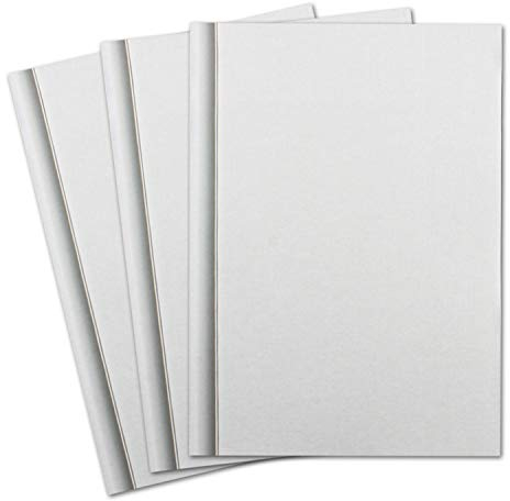 50x Trauerpapier DIN A4 Trauer-Briefpapier - mit Leinenstruktur und Schattenrand - 297 x 210 mm - 100 g/m² - Kondolenz Papier bedruckbar für Danksagung, Einladung, Anzeige Trauer
