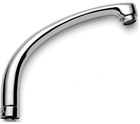 Schläfer 67085-C | Universal Replacement Hose for Sink Tap, Single Lever Mixer for Kitchen and Washbasin, High Spout Single Hole Group - Ring Nut 3/4 (diam24,9mm), M24 Water Saving Aerator