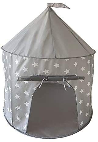 KNORRTOYS.COM 55541 Spielzelt-Grey White Stars, grau