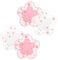 Pilikoll 4 Pcs PVC Sakura Untersetzer tischuntersetzer Rutschfestes Hitzebeständiges Sakura Untersetzer 11.5 cm Sakura Coaster Pads für Couchtisch, Restaurants,Hotels,Büros,Zuhause,Cafés (2Pink+2Weiß)