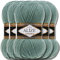 Alize 5 x 100g Lanagold Classic Türkische Premium Wolle Baumwolle und Acryl Uni Handstrickgarne | Yarn | Garn | Strickgarn Einfarbig Baby zum Häkeln Stricken Kleidung Schals (Azure | 386)