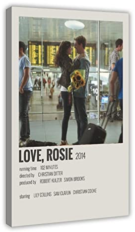 HDTS Film Love Rosie Vintage 3 Leinwand Poster Schlafzimmer Dekor Sport Landschaft Büro Zimmer Dekor Geschenkrahmen 60 x 90 cm