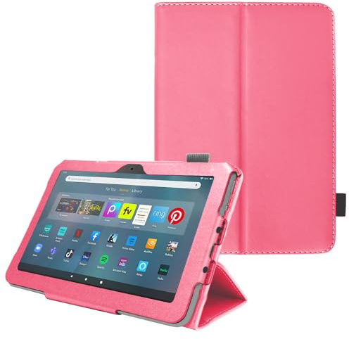 TECHGEAR Cover Smart in Pelle Designato per Nuovo Amazon Fire Max 11 (2023 / 13a Gnerazione), Custodia Smart Rigida e Sottile di Alta Qualità in PU Pelle con Supporto e Cinturino a Mano