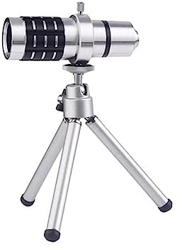 ABOOFAN 12x Mobile Phone Camera Lens High Resolution 12 Times Lens Tripod Compact Telescope for Phone for Watching Sports