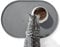 Conlun Silicone Pet Food Placement Mat,1.2 cm Edges for Dog Bowl Spills,BPA-Free Waterproof Rubber Mat(Grey,60x40cm)