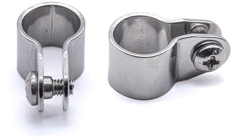 2PCS Boat canopy slide clamp bimini sprayhood fitting 19mm