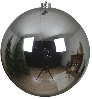 Decoris Shatterproof Bauble 14 cm, Blau
