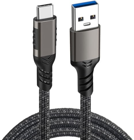 USB C Charger Cable USB to USB C Type C Charger Fast Charging 3A 60W USB A to USB-C Braided Phone Charger Cable for Samsung iPhone iPad Oppo Google Pixel USBC USB3.2A 10Gbps (1m)