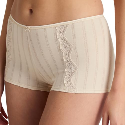 Calida Etude Toujours Panty Damen, aus hochwertiger Supima-Baumwolle, mit feinem Nadelzug, High-Waist