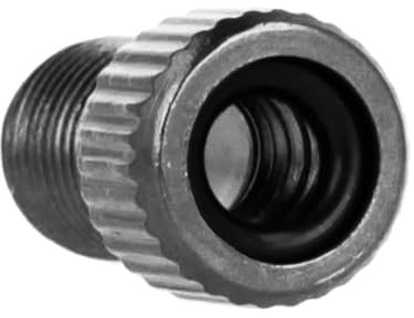 REY 2X Adaptador para la Válvula de Bicicleta Presta a Schrader, de Fina a Gorda, Aleación de Aluminio, Negra