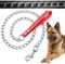 4ft (4mm) Premium DOG CHAIN with STRAP Chew Proof Dog Lead Hook Heavy Duty Outdoor Dog Camping Accessories Walking Dog Leashes Dog Chain Training Lead for Dogs (Red, 4mm (120cm))