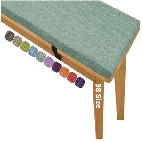 Miecoae 5cm Dick Sitzkissen Bank, Outdoor bankauflage, Schaumstoff Polster Sitzauflage Bank, Sitzpolster Outdoor Mit Abnehmbarem Bezug, Sitzkissen für Bank, Rutschfestes Bankkissen(Agate T-5cm,200x40