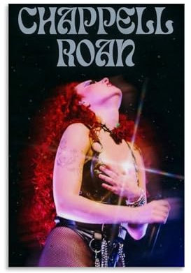Chappell Roan Poster, Album, Poster, Leinwand, farbecht, Wandkunst, dekoratives Gemälde für Wohnzimmer, Schlafzimmer, Heimdekoration, 20 x 30 cm, ungerahmter Stil