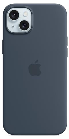 Apple iPhone 15 Plus Silicone Case with MagSafe - Storm Blue 