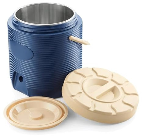 2x Thermospeisetransportbehälter blau mit Schraubdeckel, 12 l