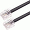 TECHZOCO Cavo telefonico RJ11, cavo telefonico ADSL, cavo modulare 6P4C, cavo Western RJ11, cavo telefonico, cavo 6P4C, adatto per fax modem router DSL VDSL ISDN Internet, Nero, 6 metri