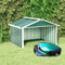 LLEZKBR Furniture select-Garden Abri de jardin en acier galvanisé pour robot tondeuse Vert 92 x 97 x 63 cm