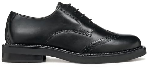Geox D Serilda, Oxford Mujer, Negro, 38 EU