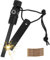 MOSTFUN Pedernal Supervivencia Magnesio Mechero Kit 5 En 1 Encendedor con Brújula Silbato Cuerda de Cáñamo Encendedor Supervivencia para Camping Supervivencia Exterior (Negro)
