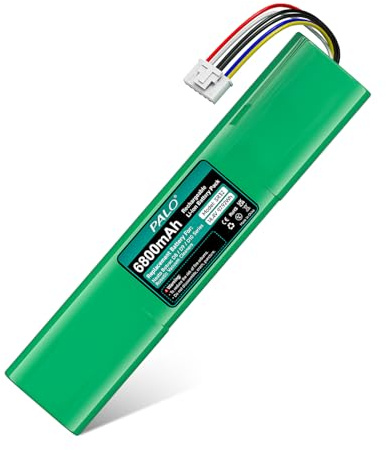Palogreen Batteria 6800 mAh per Neato Botvac D8, Neato Botvac D9, Neato Botvac D10, 205-0023, 205-0022, 205-0026, 205-0021, 905-0596, 945-0356, 945-0381, 945-0 382, 945-0376 Robot Aspirapolvere