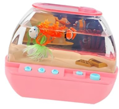 Folpus Aquarium-Spielzeug für : Frühkindliches Lernen, mit Sound und Licht, pädagogisches Aquarium-Spielset – EIN tolles Geschenk für, Rosa