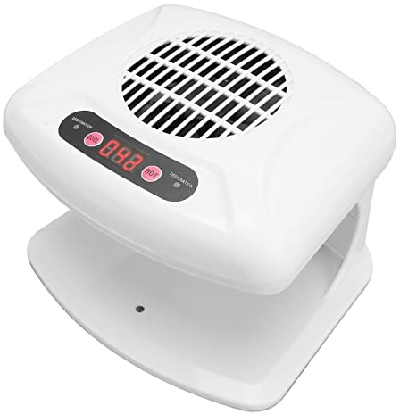 Fafeicy Nagel-Lufttrockner, Einhändiger Automatischer Sensor-Nagelventilator mit Warmem und Kühlem Wind, 300 W, Schnell Trocknend, für den Heimgebrauch Im Salon, Weiß (EU-Stecker 220 V)